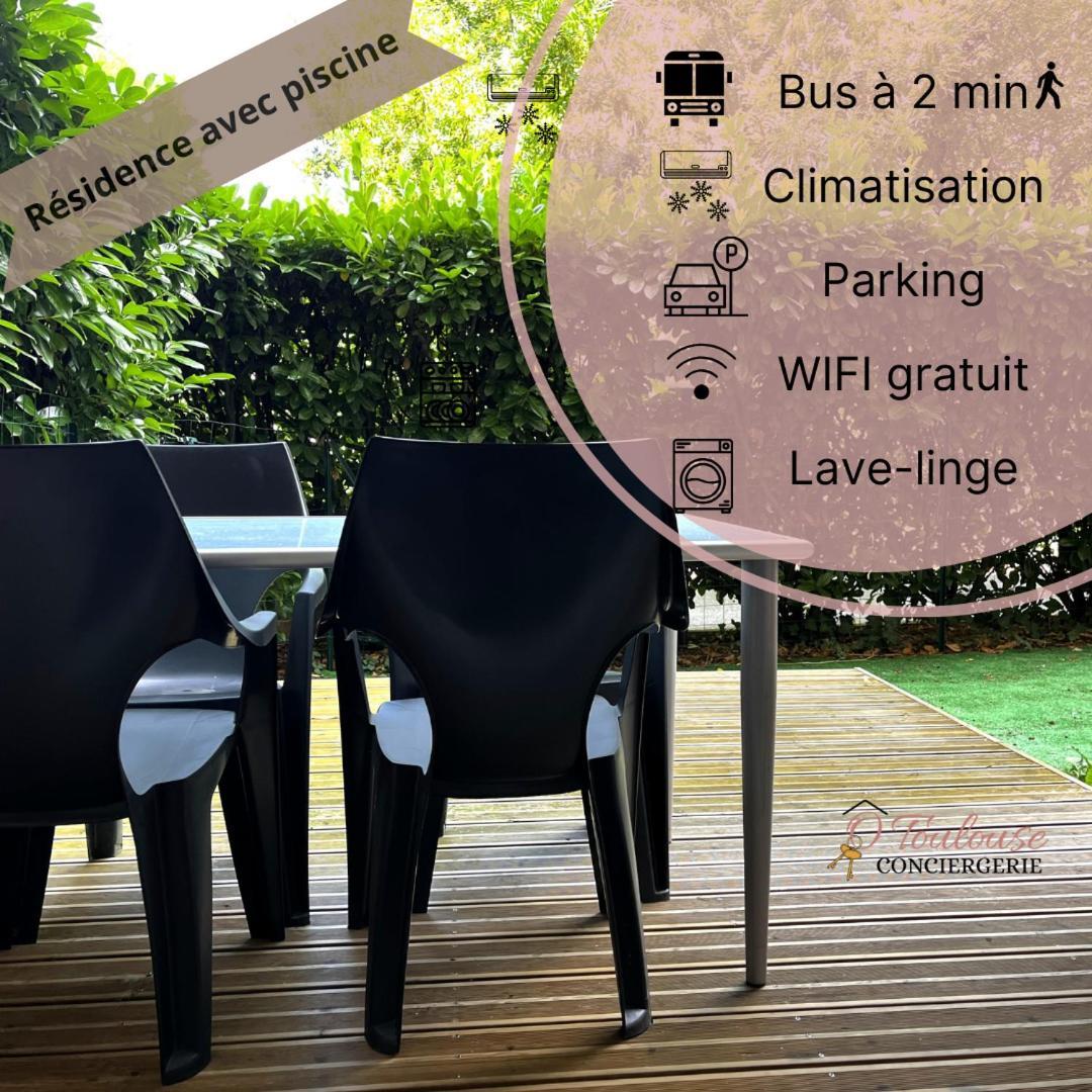 Superbe Dans Résidence Avec Piscine Apartamento Toulouse