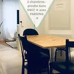 2 Chambres - Proche Gare Sncf Avec Parking