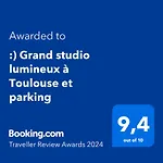 :) Grand Studio Lumineux A Toulouse Et Parking