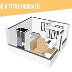 Grand Studio Avec Espace De Travail