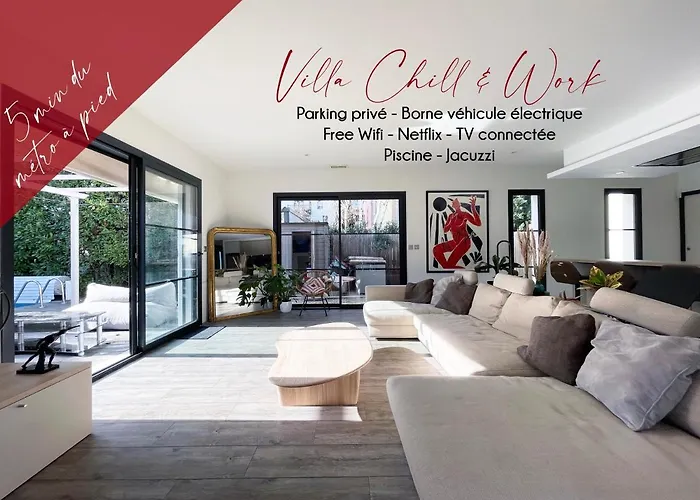 Chill & Work - Villa Spa & Piscine A Toulouse