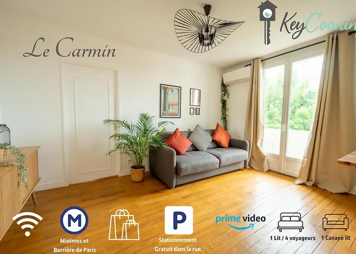 Le Carmin - Calme, Spacieux Et Climatise