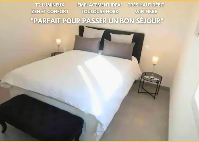 Logement Entier - Appartement T2 Confort - Toulouse - Balcon Amenage