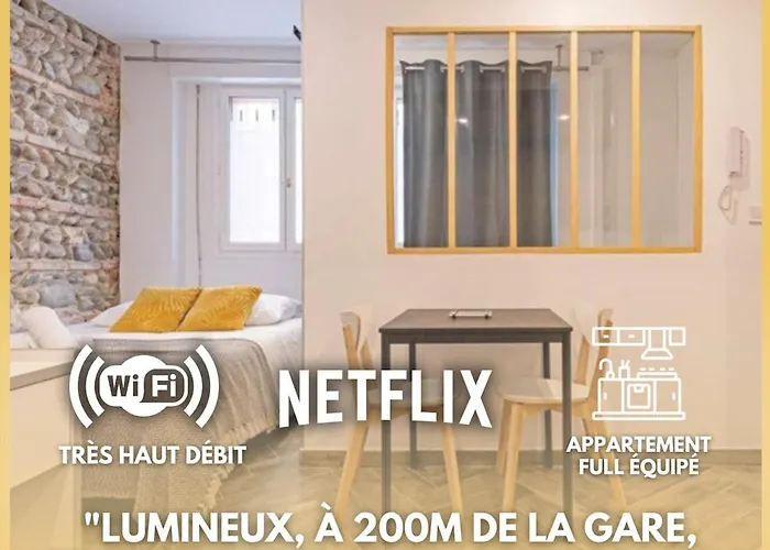 Grand Studio Avec Espace De Travail