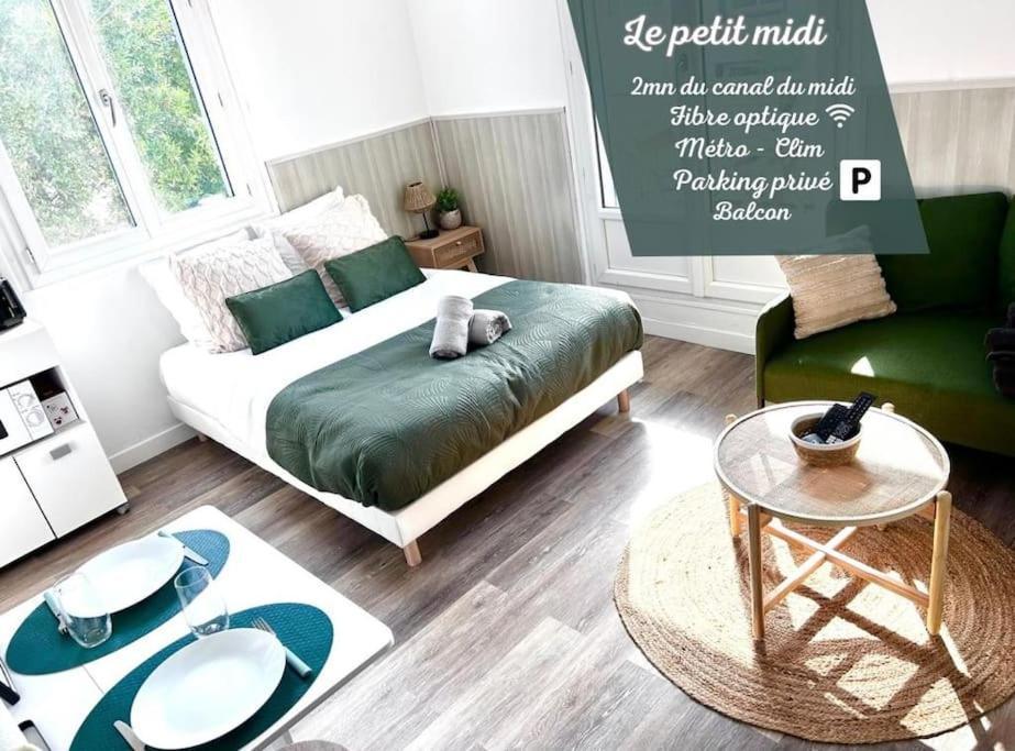 Le Petit Midi - Parking - Metro - Fibre - Canal