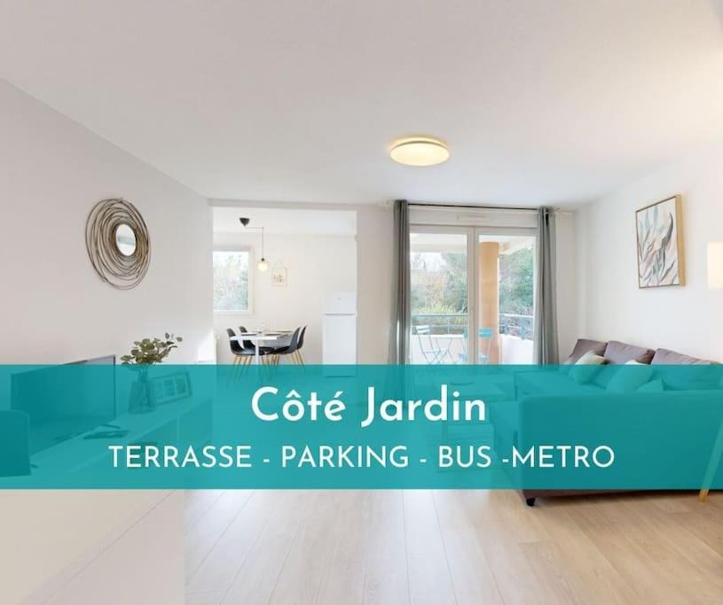 My Cozy Flat - Cote Jardin - Parking - Terrasse Apartamento *