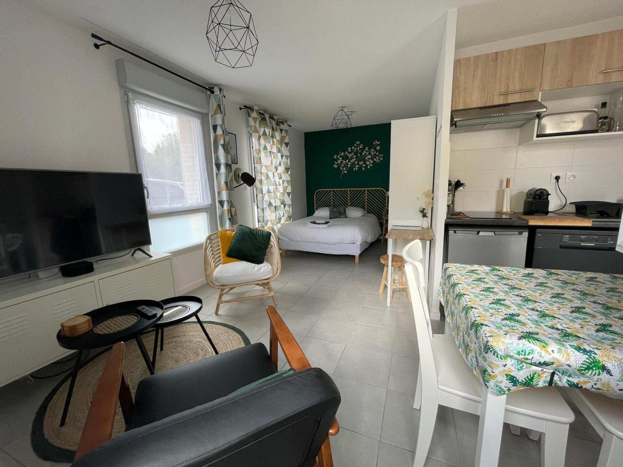 Minimes, Studio Cosy Tout Confort, Wifi, Parking