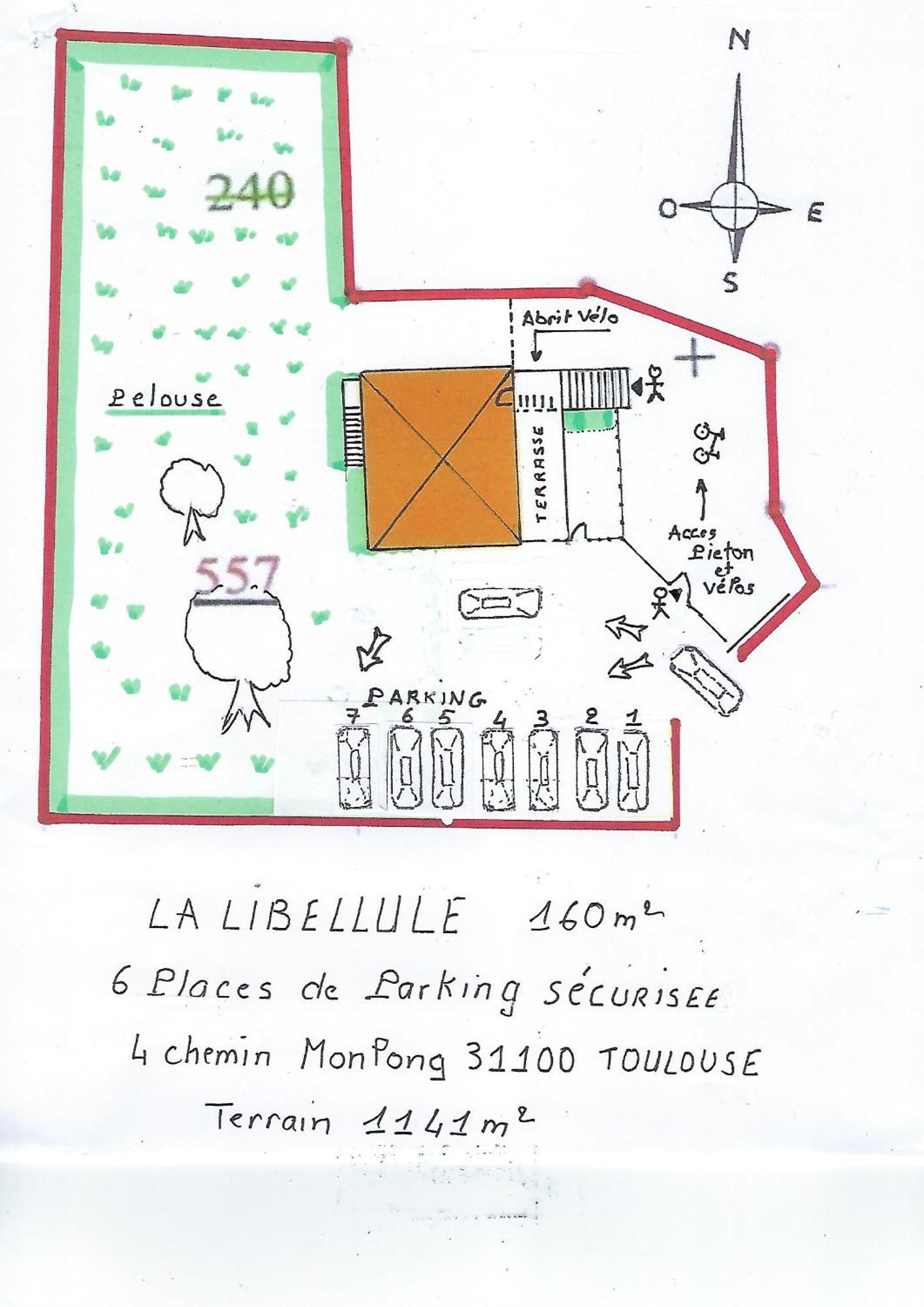 La Libellule 5 2 Sdb 2 Wc Grand Jardin Et Parking Prive * Toulouse