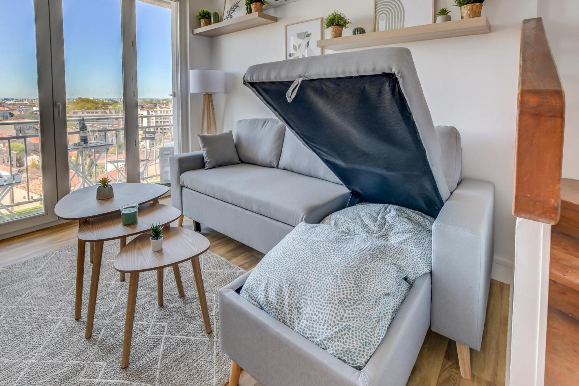 Apartamento Sunset Duplex - Grand-rond, Jardin Des Plantes, Centre-ville, 2 Bdrs 60m2, Ac, Free Public Car Park 200m Away, Netflix - T3 60m2 Avec Clim, Parking Public Gratuit A 200m Toulouse
