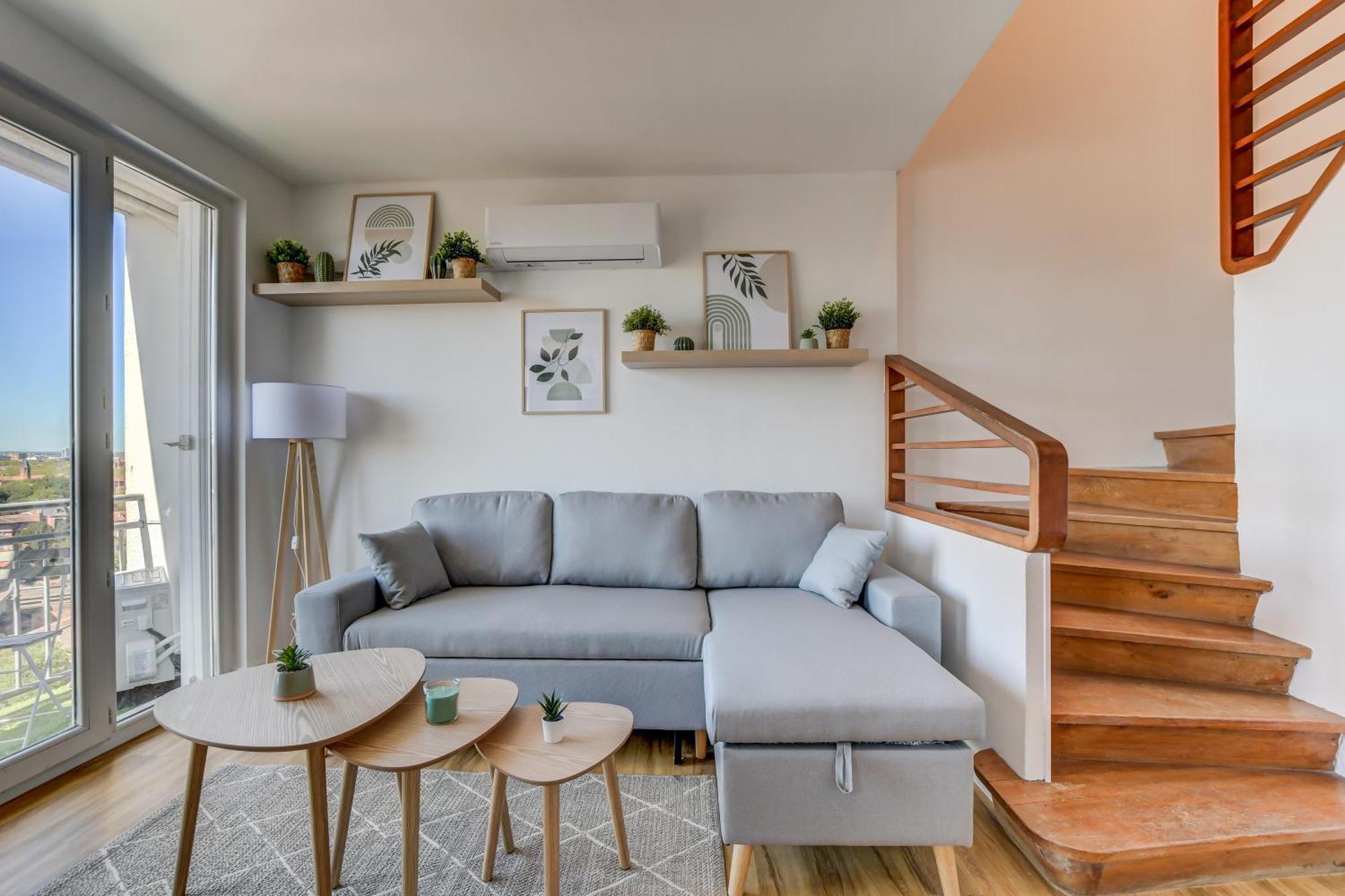 Sunset Duplex - Grand-rond, Jardin Des Plantes, Centre-ville, 2 Bdrs 60m2, Ac, Free Public Car Park 200m Away, Netflix - T3 60m2 Avec Clim, Parking Public Gratuit A 200m * Toulouse
