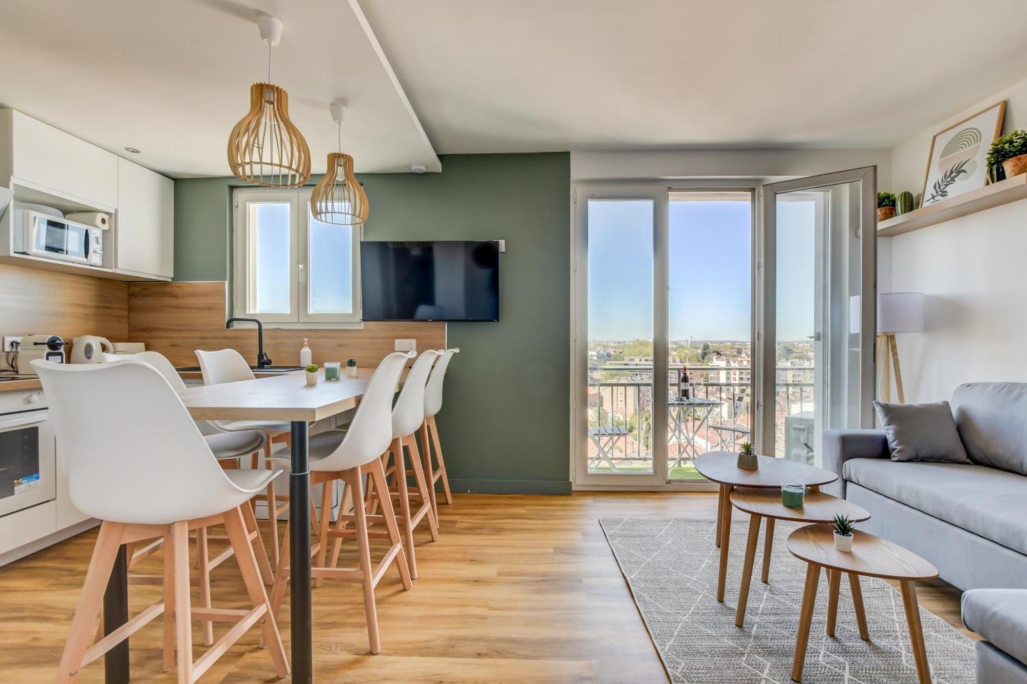 Apartamento Sunset Duplex - Grand-rond, Jardin Des Plantes, Centre-ville, 2 Bdrs 60m2, Ac, Free Public Car Park 200m Away, Netflix - T3 60m2 Avec Clim, Parking Public Gratuit A 200m *