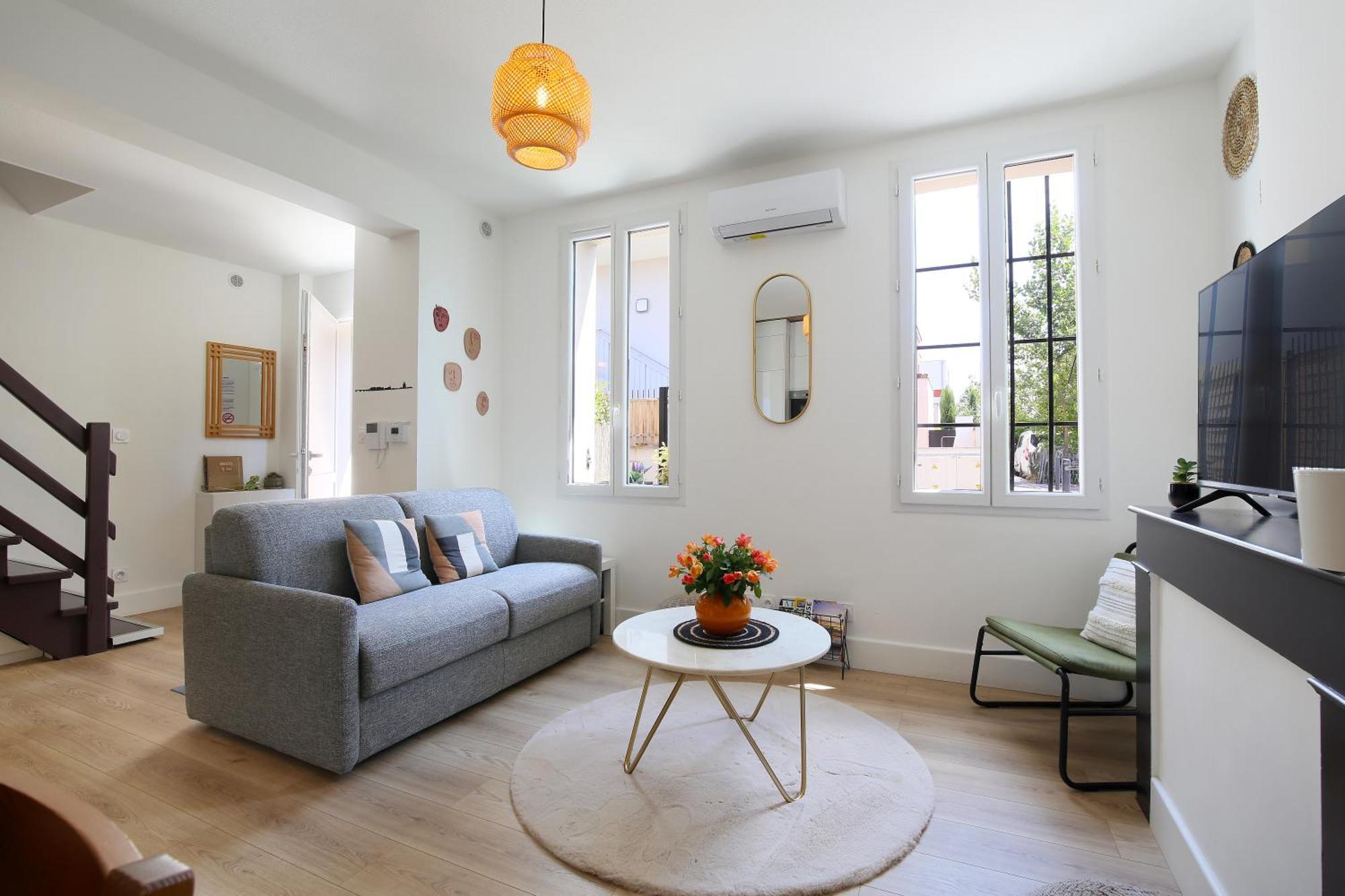 Apartment L'ethnique 7p - Climatisation - Jardin - Parking - Salle De Sport *