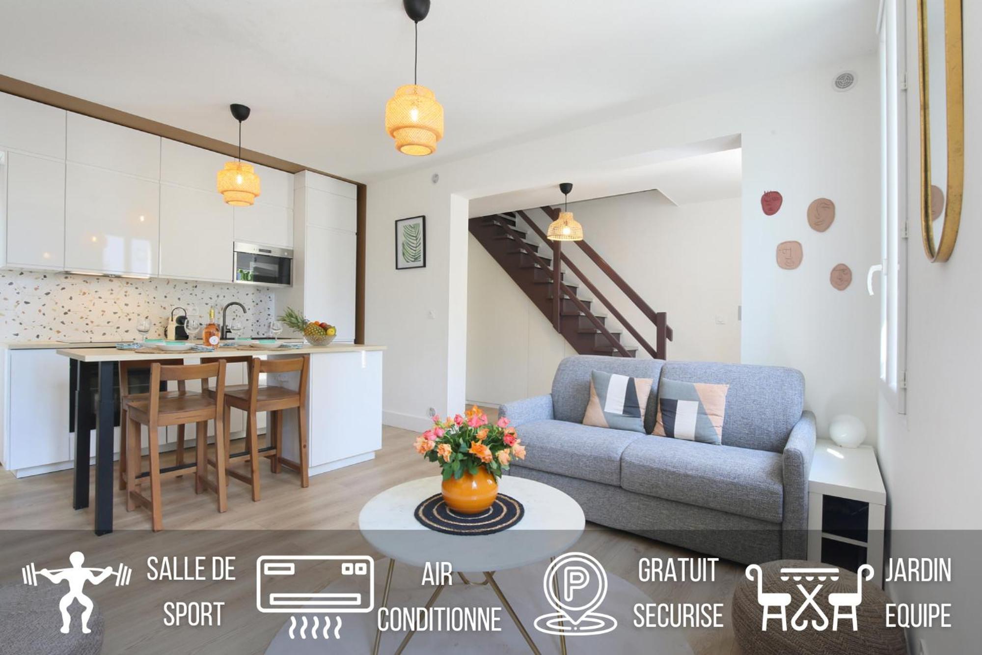Apartment L'ethnique 7p - Climatisation - Jardin - Parking - Salle De Sport Toulouse