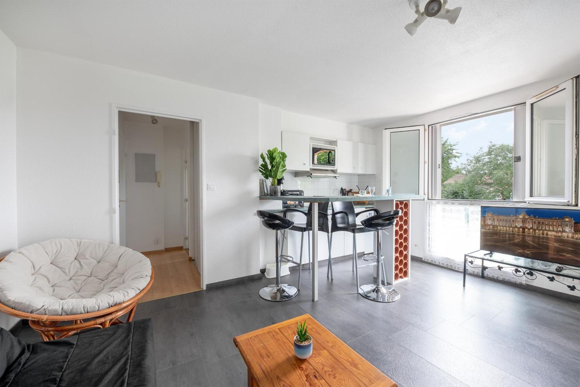 Apartment T2 Rangueil - Terrasse + 2 Parkings - 4 Personnes
