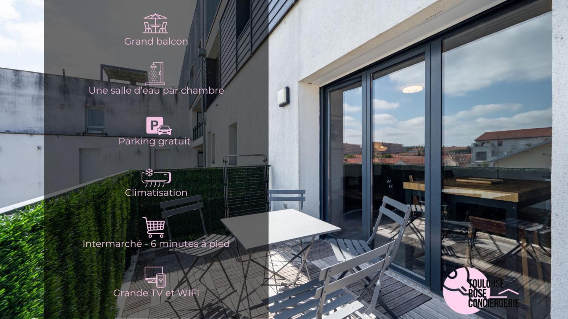 Le Saint Exupery - T3 Centre Avec Balcon + Parking Gratuit Toulouse