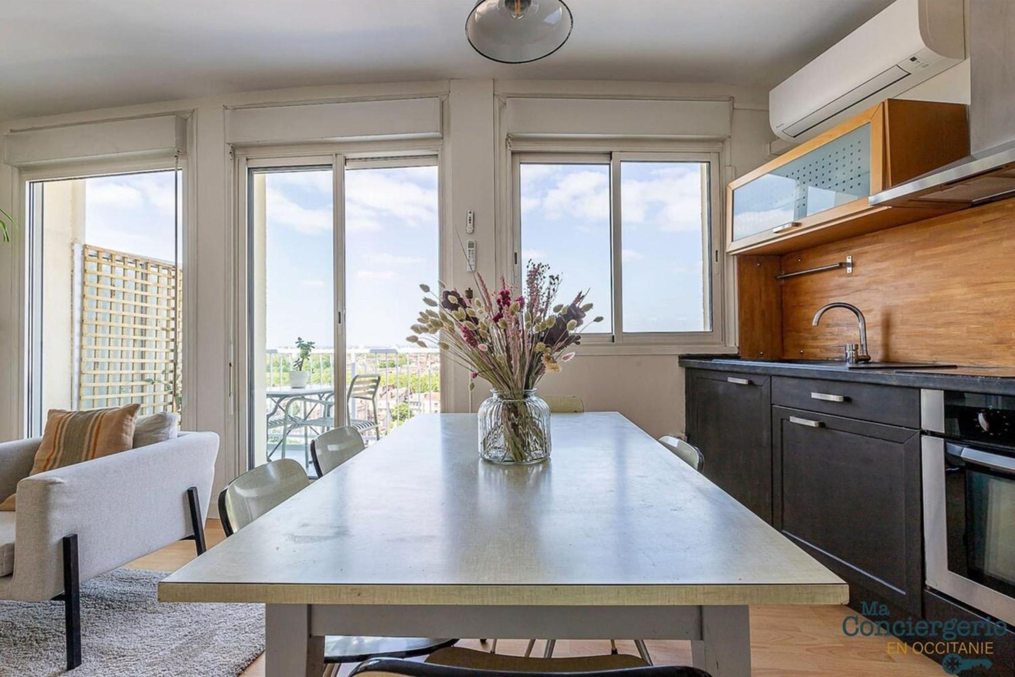 Appartement Montaudran Place Dupuy - Vue Panoramique -metro *
