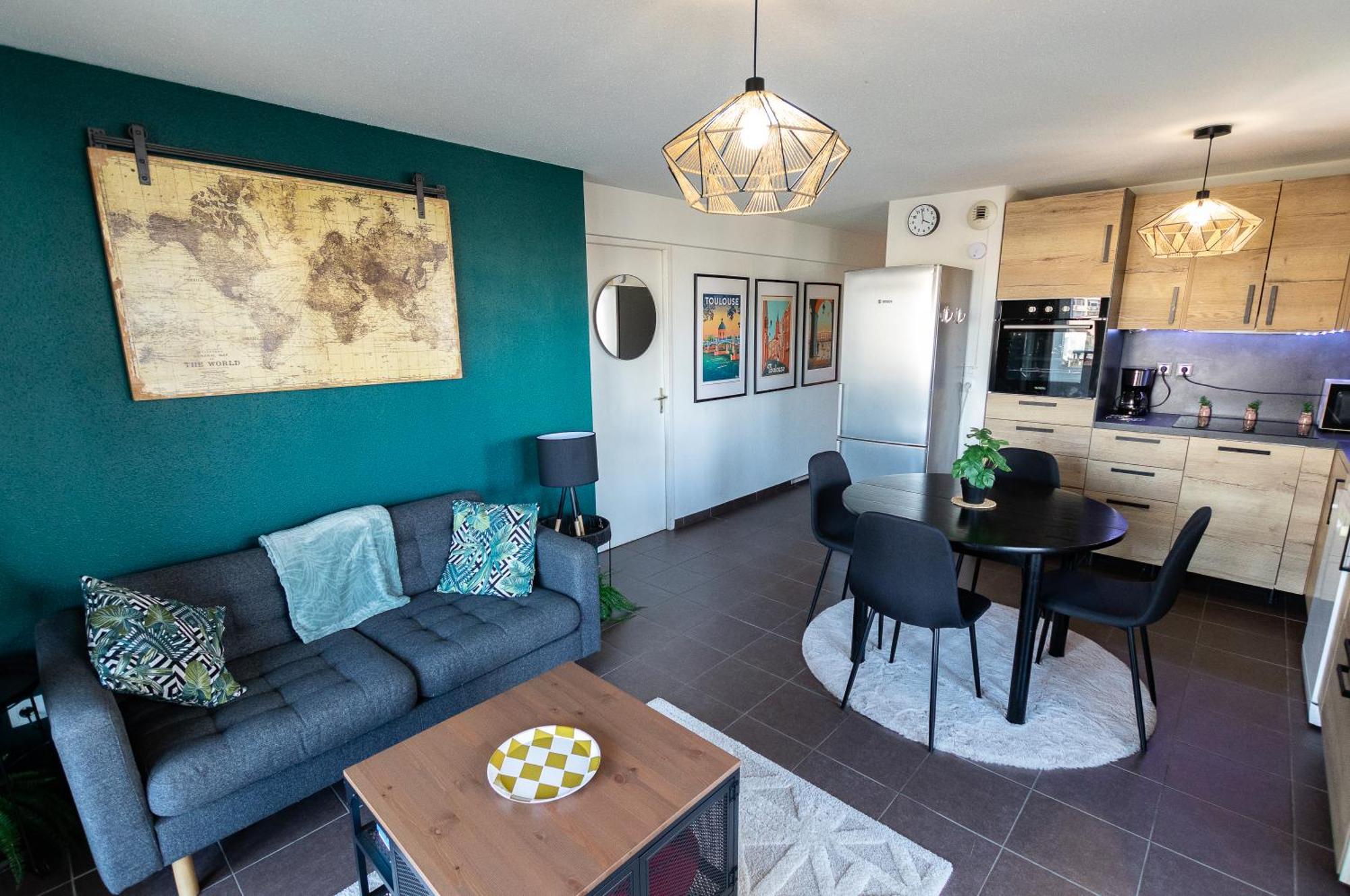 Chouette , Un T3 Cozy Proche Du Metro Et Parking Prive A Disposition Toulouse