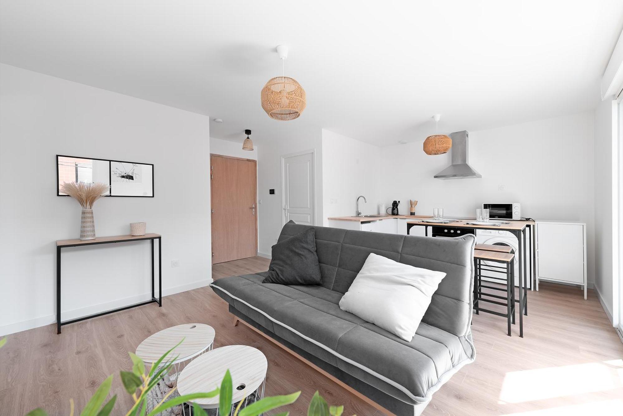 T2 Avec Parking Gratuit - Proximite Gare Apartment