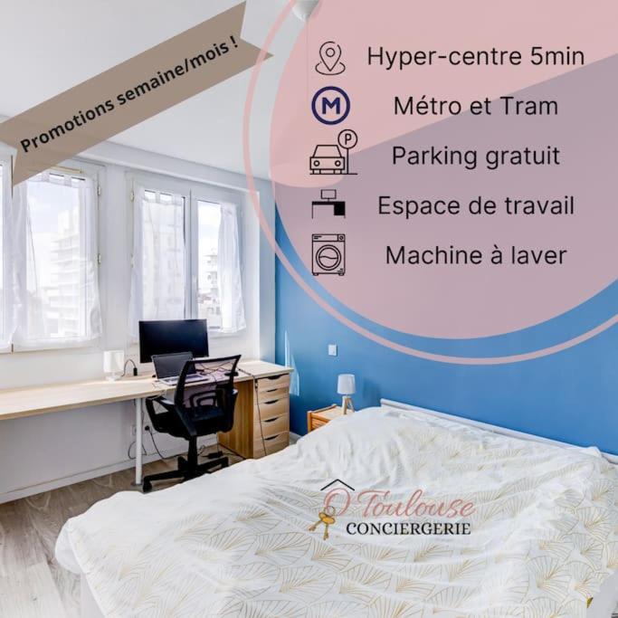 Guest house Le Central - Chambre Privative Avec Salon Et Terrasse Privee Toulouse